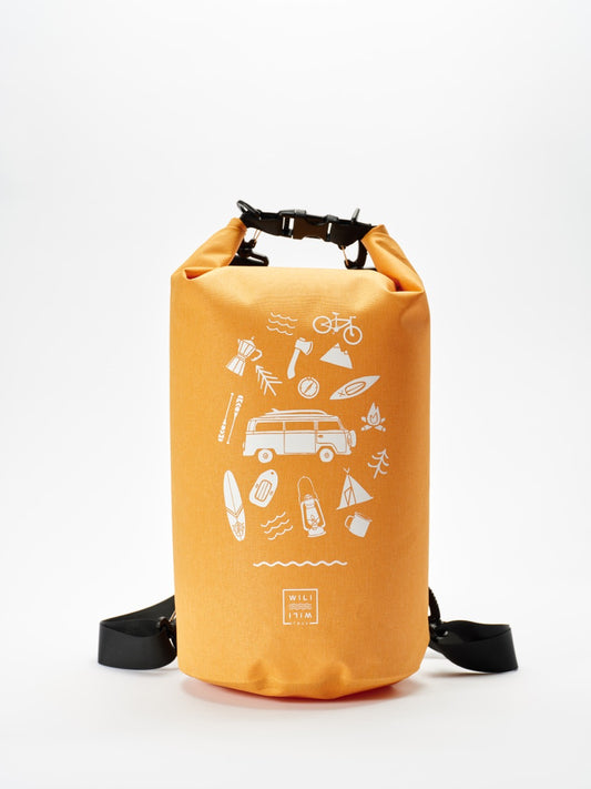 Van Life - 20 Liter Dry Bag - Sunset Yellow
